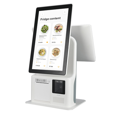 Mini podwójny ekran dotykowy Self Service Ordering Machine Ticket POS Kiosk