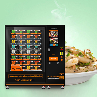 Automat do sprzedaży gorącej żywności Funkcja podgrzewania kiosku na lunch w pudełku