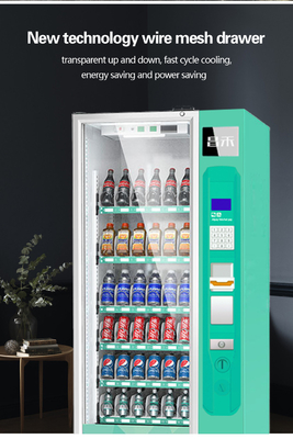 32-calowy automat do sprzedaży zimnych napojów Kiosk Płatność gotówką i monetą na zewnątrz