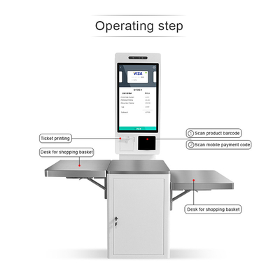 Self Service Check Out Kiosk Payment POS Machine dla supermarketu