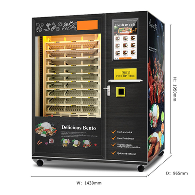 Automatyczny automat do sprzedaży gorącej żywności Kiosk samoobsługowy z mrożonkami