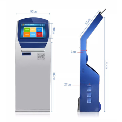 Ekran dotykowy Self Ticketing Dispenser Kiosk Maszyna do płatności zbliżeniowych