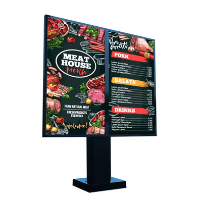 Stojący wodoodporny 55-calowy kiosk z ekranem dotykowym do reklamy