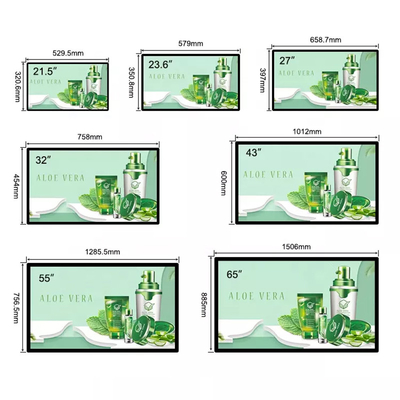 43-calowy naścienny tablica menu Digital Signage Wyświetlacz LCD Ekran reklamowy