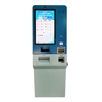 Standardowy kiosk wymiany walut Moneta na pieniądze do bankowego automatu samoobsługowego