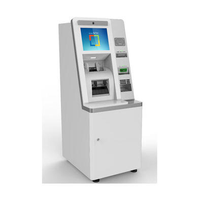 220 V 17 &#39;&#39; Ekran wymiany walut obcych Kiosk bankomatu z akceptorem gotówki i dyspenserem