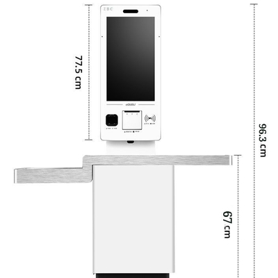 Koszt płatności za zamówienie Opłata Pos System kiosku Drukarka termiczna Płatność Kiosk Automat biletowy