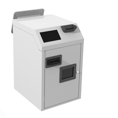 Maszyna do recyklingu gotówki z ekranem dotykowym CRS Self Service Kiosk ze skanerem kodów kreskowych