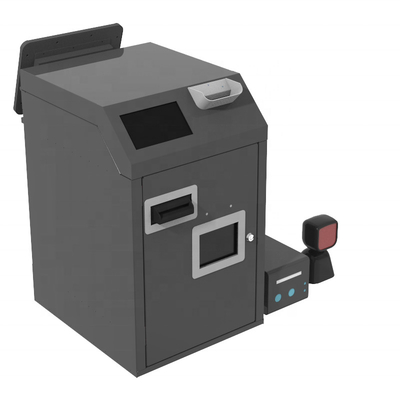 Maszyna do recyklingu gotówki z ekranem dotykowym CRS Self Service Kiosk ze skanerem kodów kreskowych