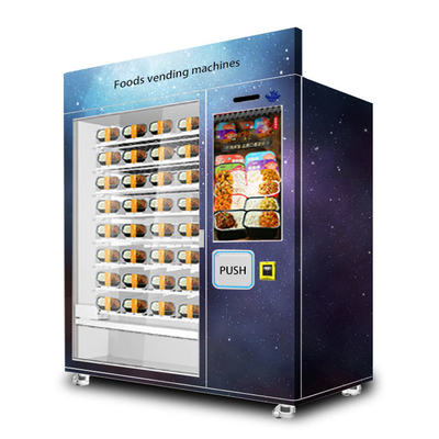 Niestandardowy kiosk z automatami do sprzedaży napojów spożywczych