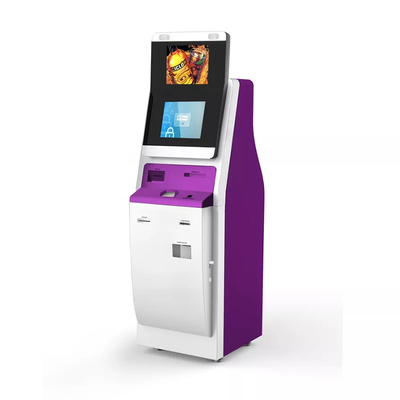 CPU I3 120G Bankomat z podwójnym ekranem dotykowym Kiosk samoobsługowy