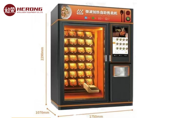 220V automatyki kiosk chłodniczy mikrofalowy ogrzewany kawiarnia pomarańczowa czarna płynne dostawy
