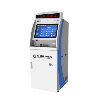 Wielofunkcyjny bankomat w kiosku z wielojęzyczną klawiaturą