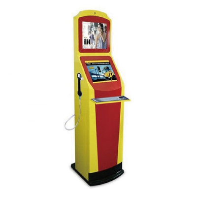 Dwuekranowa loteria Selfcheck Outdoor Information Kiosk z mikrofonem