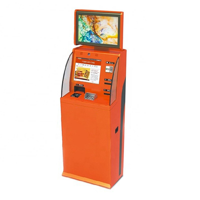 Podwójny ekran automat do sprzedaży kart SIM Kiosk z wrzutnikiem do monet