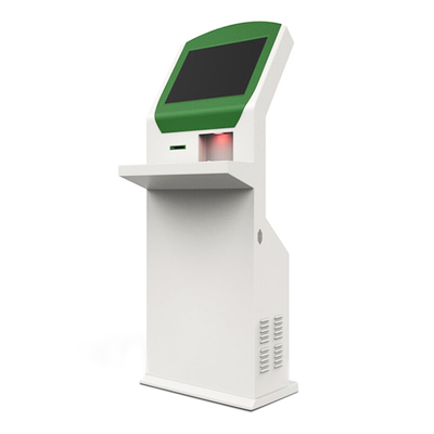 Samoobsługowy kiosk do zarządzania kolejką z ekranem dotykowym i klawiaturą