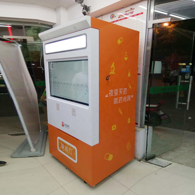 Outdoor Intelligent Pharmacy Self Service Vending Machine Kiosk 24/7 Akceptor gotówki