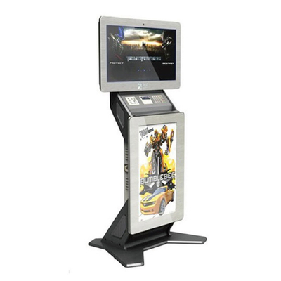 Nowoczesny kiosk samoobsługowy do szyfrowania na zewnątrz z ekranem dotykowym reklamowym