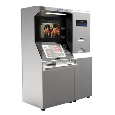 Podwójny ekran wpłaty gotówkowej Kiosk Bankomat do wypłaty wpłaty pieniędzy