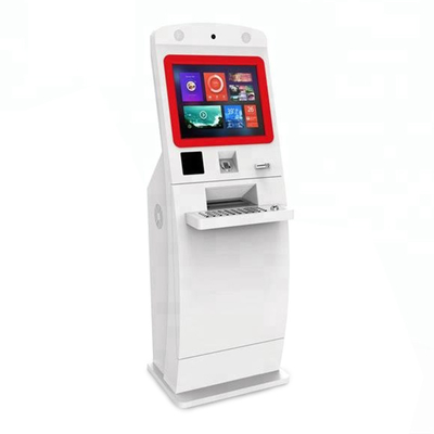 Lobby Self Service Hotel Check In Kiosk Atm Machine z ekranem dotykowym LED