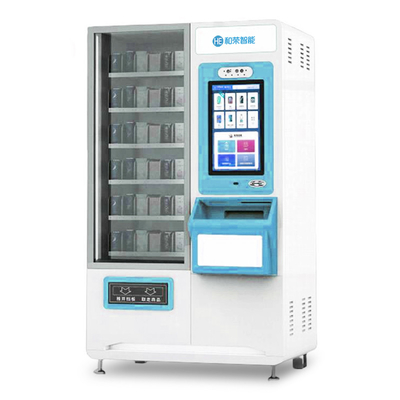 Samoobsługowy automatyczny kiosk z automatami do sprzedaży kosmetyków ze skanerem kodów QR