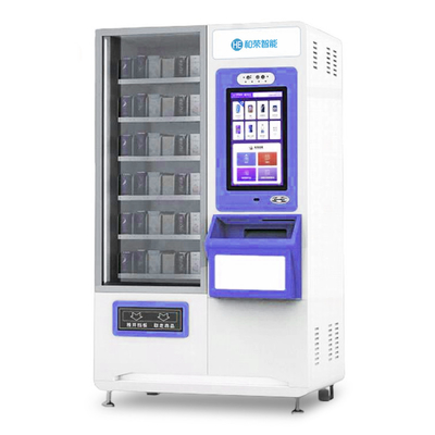 Samoobsługowy automatyczny kiosk z automatami do sprzedaży kosmetyków ze skanerem kodów QR