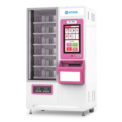 Samoobsługowy automatyczny kiosk z automatami do sprzedaży kosmetyków ze skanerem kodów QR