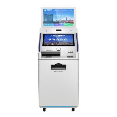 Oficjalne zarządzanie budynkiem Samoobsługowy kiosk płatniczy Metalowa klawiatura Skaner kodów Qr Drukarka Pos Lokalizacja