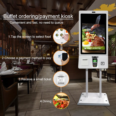 Restauracja Fast Food 32-calowy All In One Touch Self Service Payment Kiosk do zamawiania