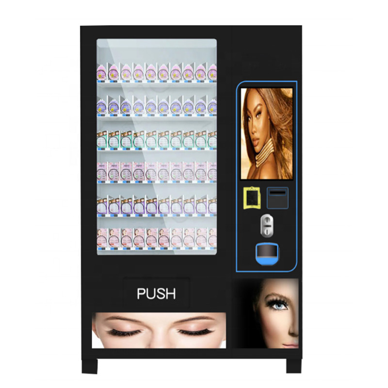 Samoobsługowe rzęsy z ekranem dotykowym Włosy Beauty Cosmetic Pink Vending Machine OEM Kiosk Machine
