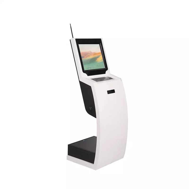 Stojący wyświetlacz reklamowy LCD Czytnik kart IC Samoobsługowy kiosk do wnętrz