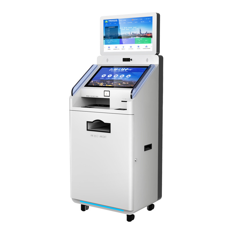 Oficjalne zarządzanie budynkiem Samoobsługowy kiosk płatniczy Metalowa klawiatura Skaner kodów Qr Drukarka Pos Lokalizacja