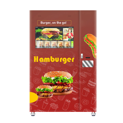 24-godzinny 32-calowy automat z ekranem dotykowym Kiosk na gorące jedzenie z hamburgerami